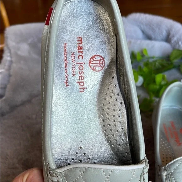 Marc Joseph Quilted Loafers with Tassels - White - Picture 8 of 9